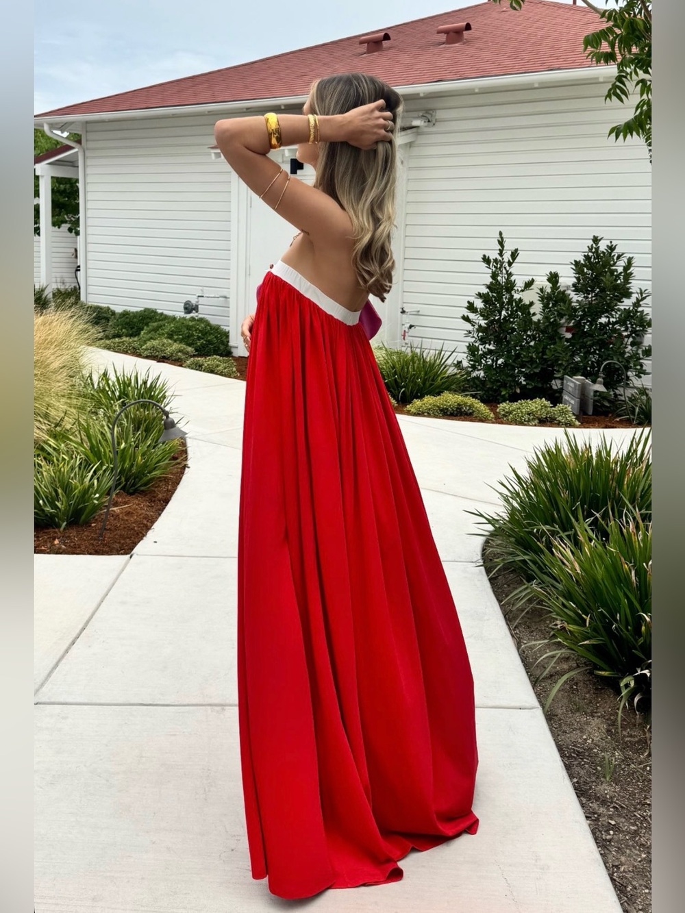 RED RAVELLO DRESS - ROWEN ROSE
X CASALINA - Picture 4 of 5